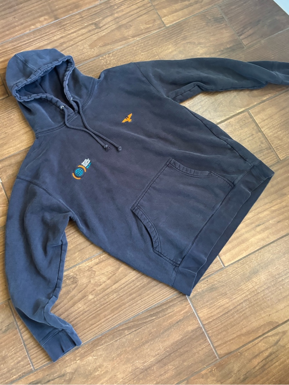 Misfits Scuffed Worldwide United Scuffed Nation Hoodie L Navy Graphic Pullover